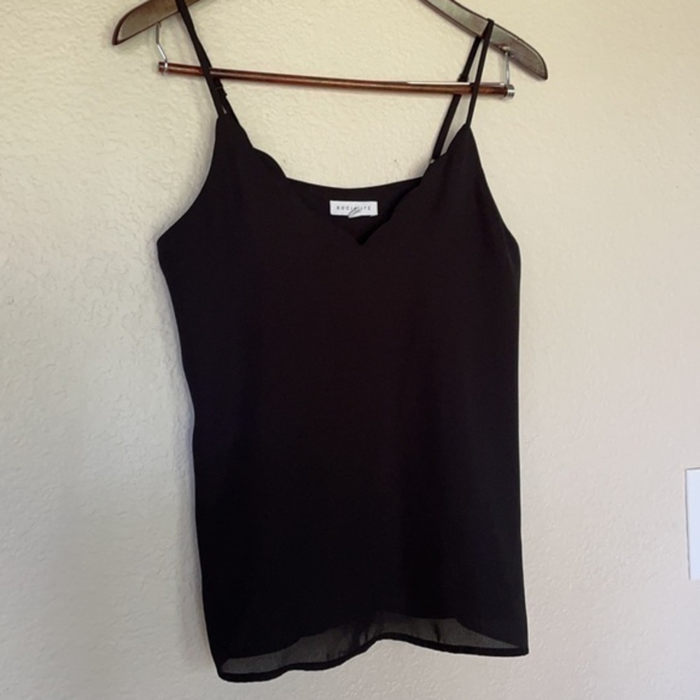 Socialite extra small scalloped tank